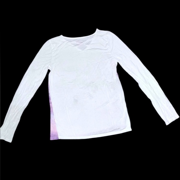 Epic Threads Magic Happens Purple and White Women's Long Sleeve Top Shirt sz L - Picture 3 of 3